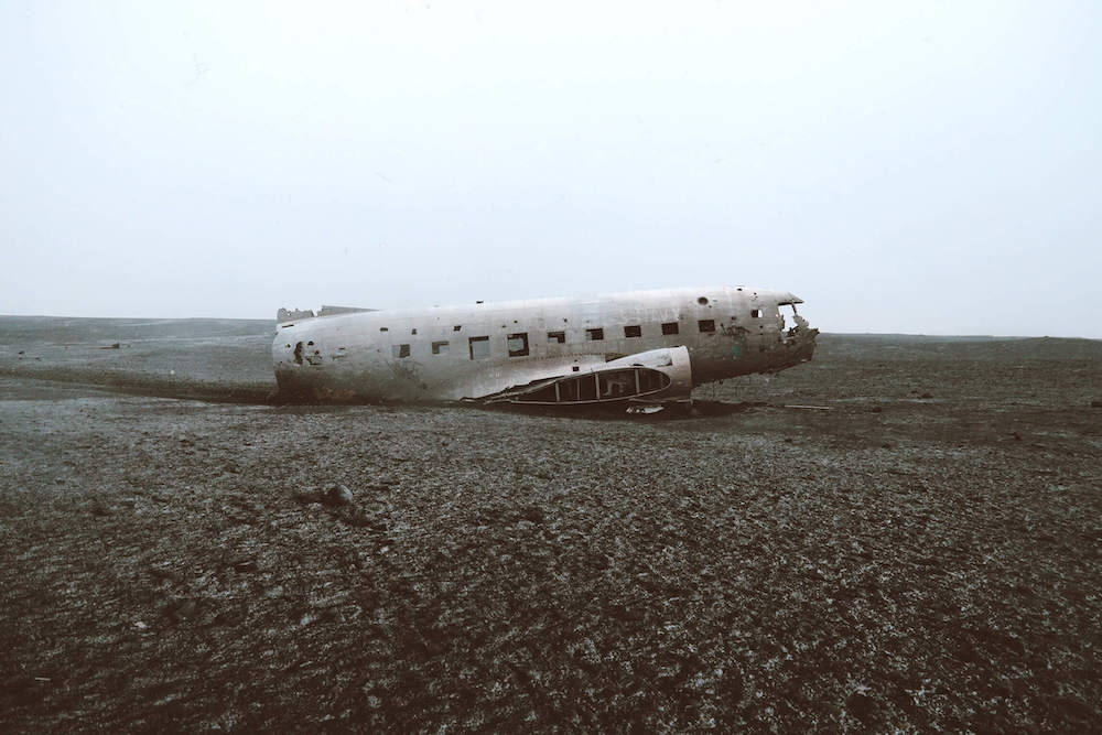 Solheimasandur, avion craché en Islande