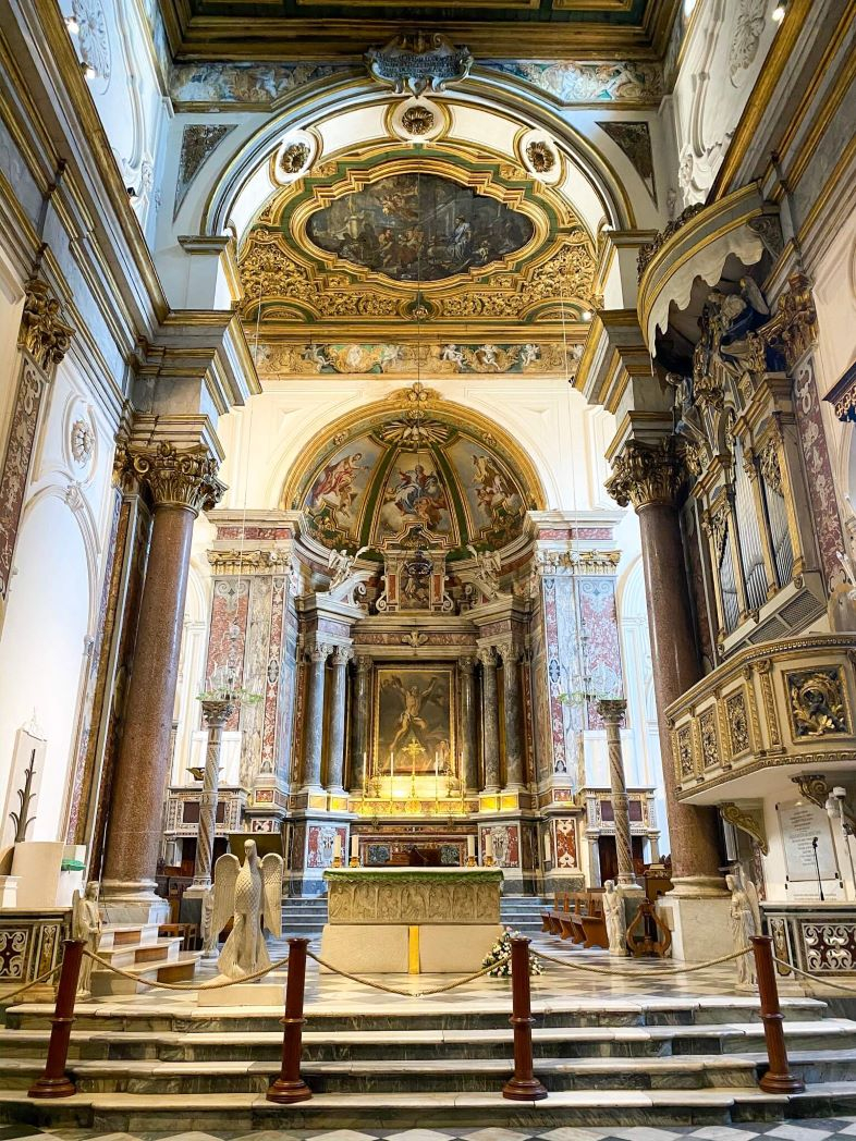 Eglise Sant&#039;Andrea à Amalfi sur la côte Amalfitaine en Italie