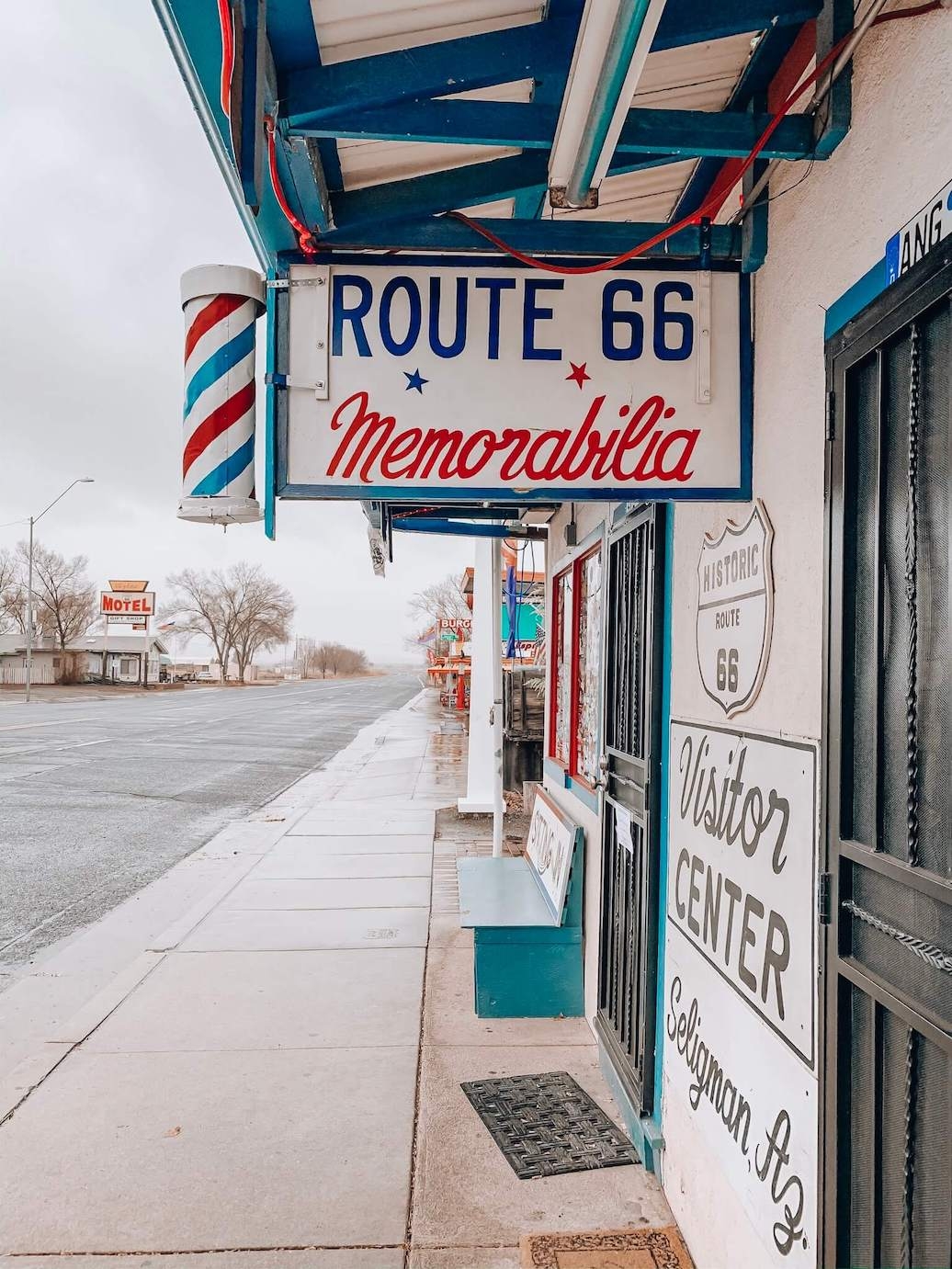 Célèbre barber de la Route 66 aux USA