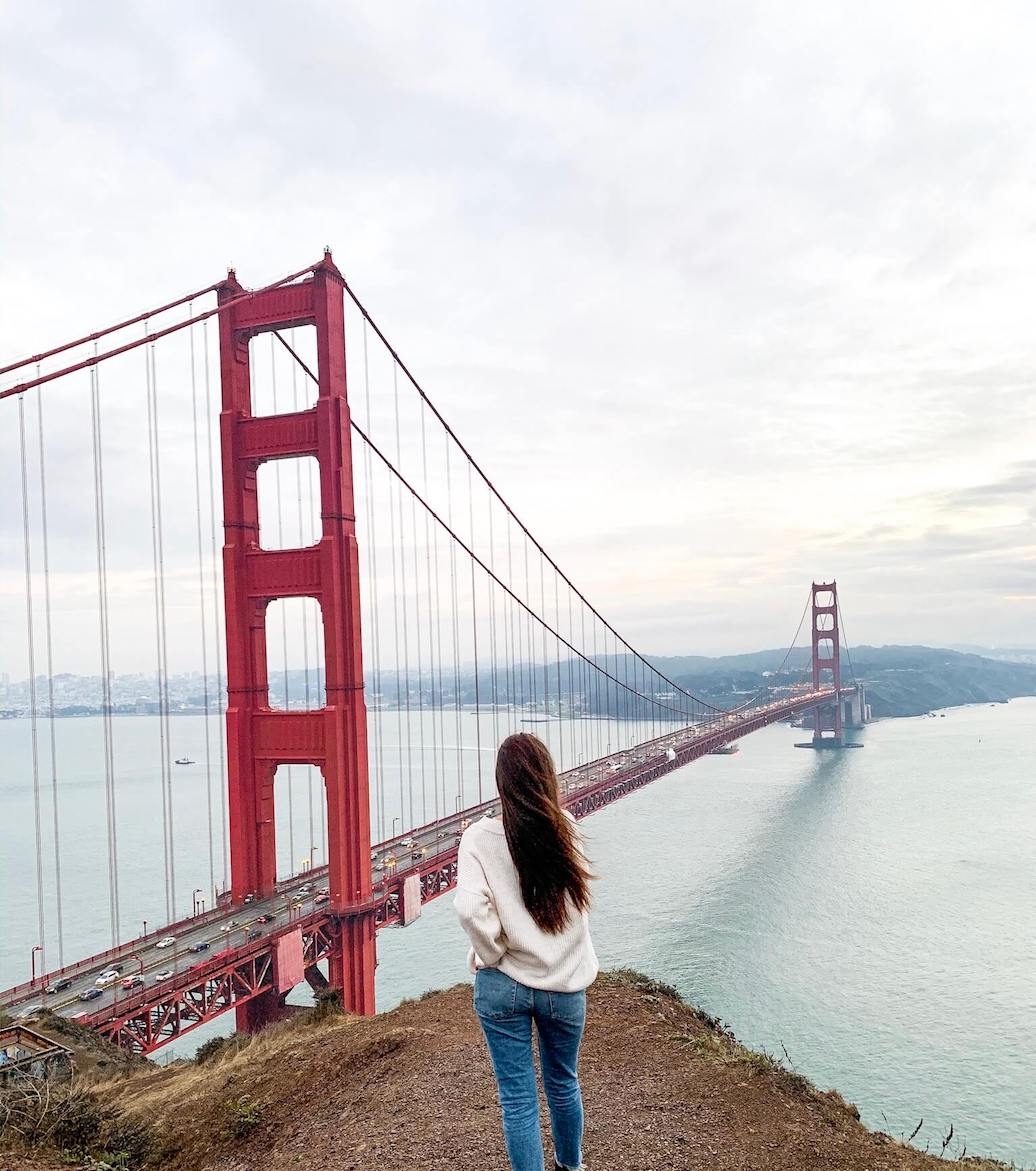 Vue du Golden Gate Bridge à San Francisco aux USA