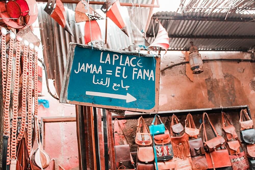 Place Jemaa El-Fna à Marrakech