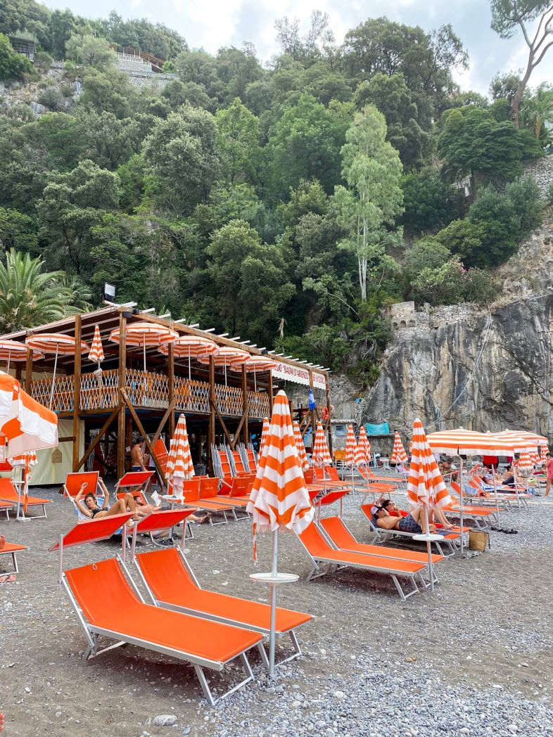 Arienzo Beach Club à Positano sur la côte Amalfitaine en Italie