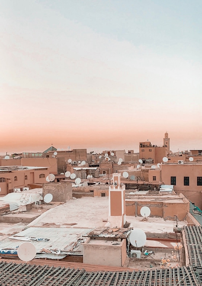 Rooftop avec vue sur Marrakech